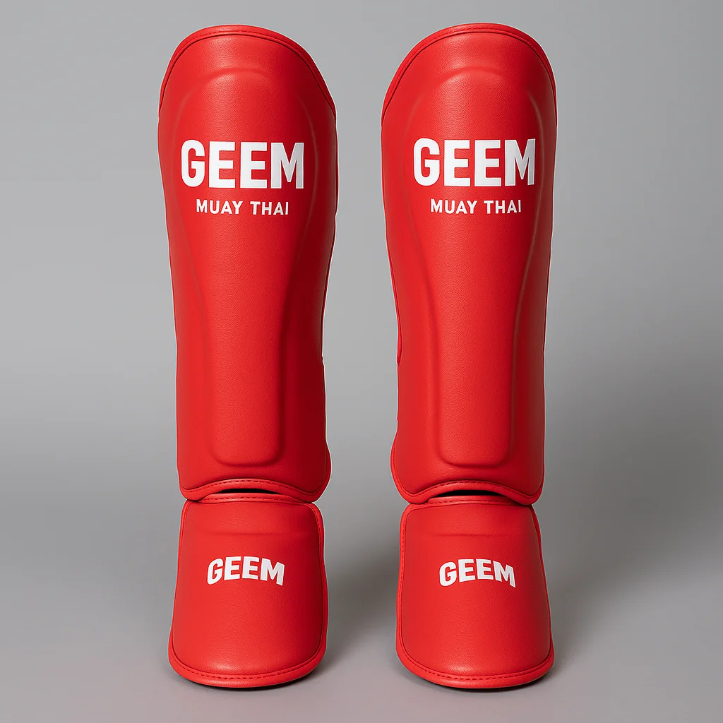 泰拳教室網站-商品示意圖-GEEM護腳脛-紅
