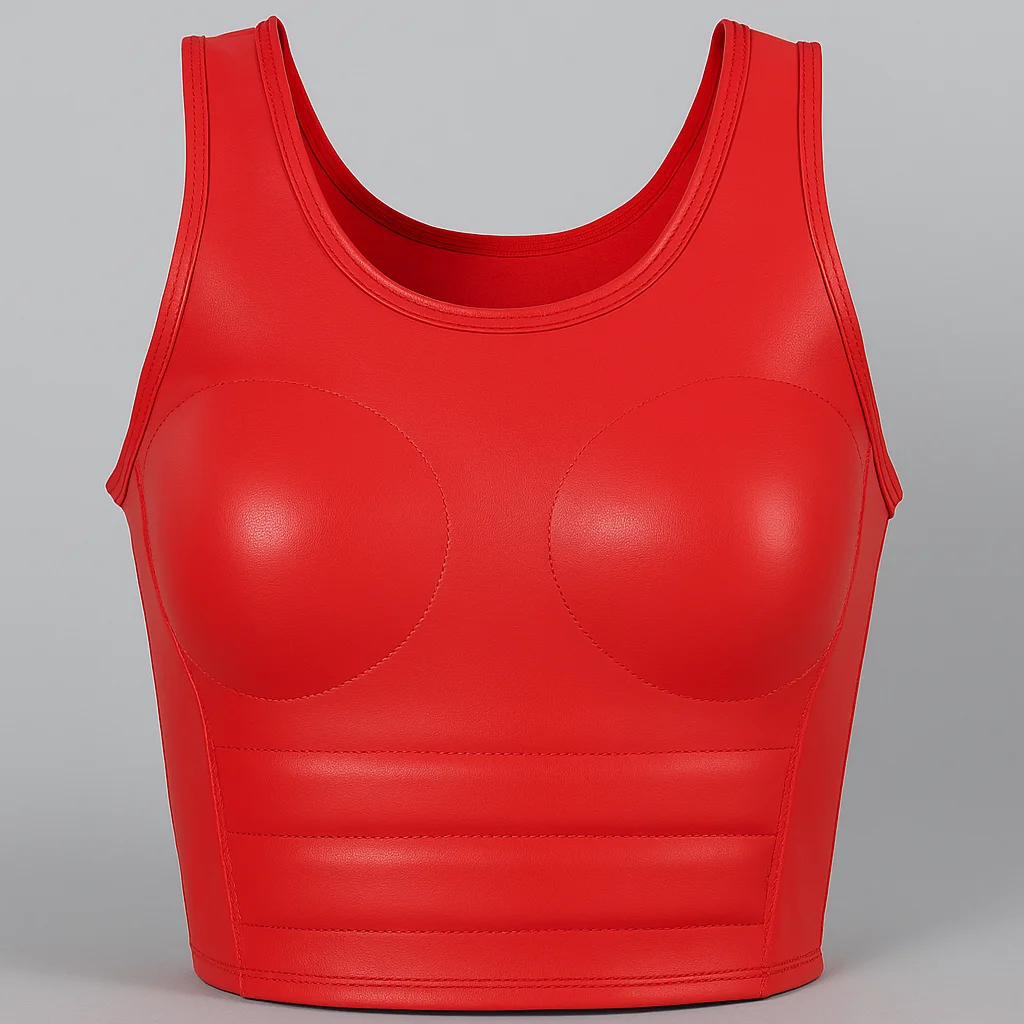 泰拳教室網站-商品示意圖-PAME女性護胸-紅