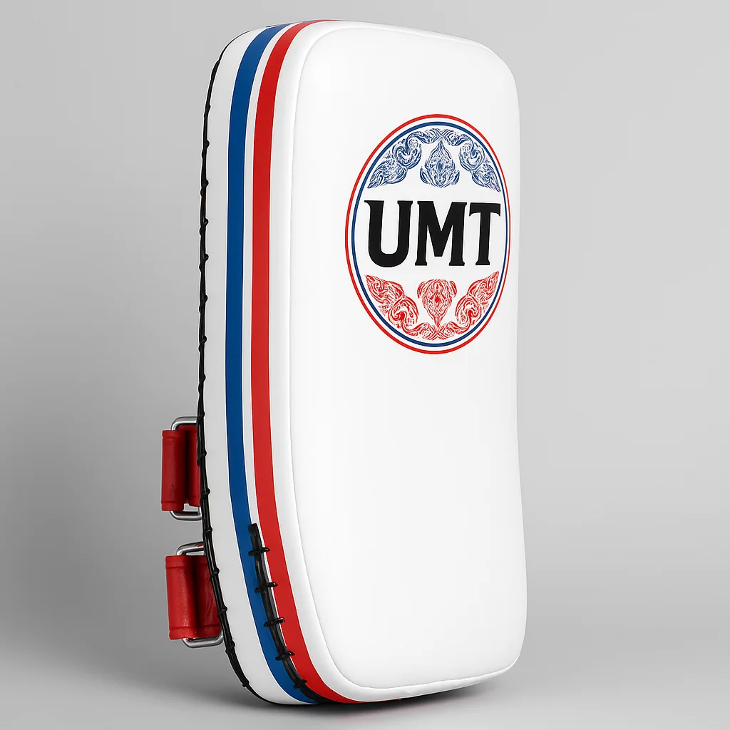 泰拳教室網站-商品示意圖-UMT手持腳靶-白紅藍